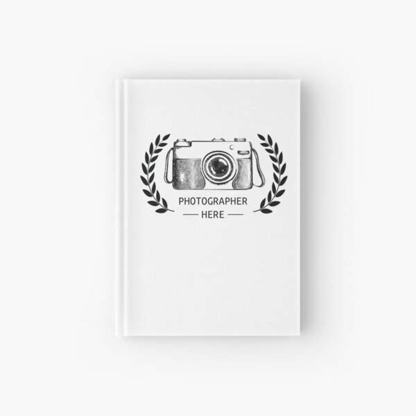 Photographer here camera laurels Hardcover Journal