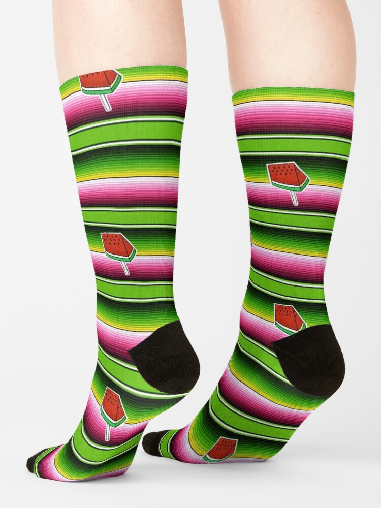 latinx-candy-watermelon-classic-mexican-candy-lollipop-socks-by