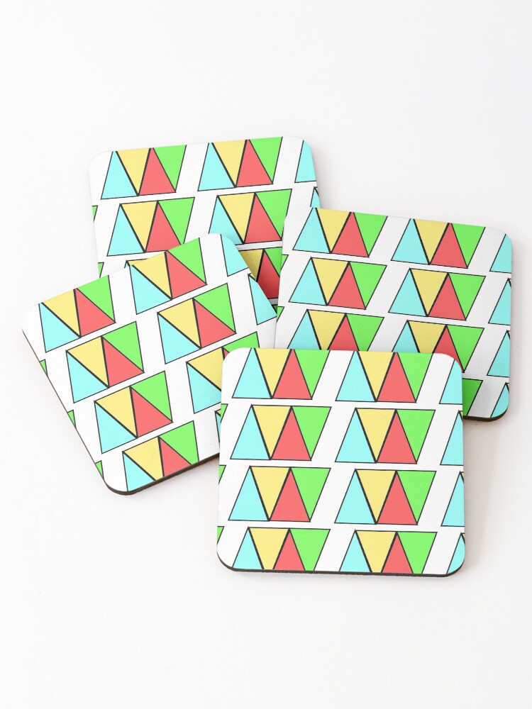 colorful coasters