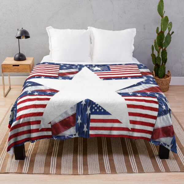 Item preview, RED, WHITE, BLUE AMERICANA STARS FLAG ART designed and sold by sharlesart.