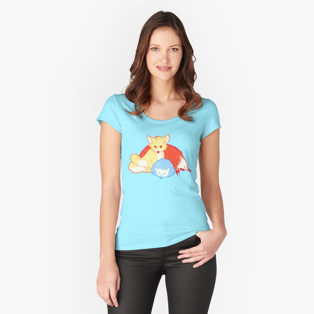 Vista previa del artículo con la obra «Camiseta entallada de cuello ancho», diseñado y vendido por MeganLara.