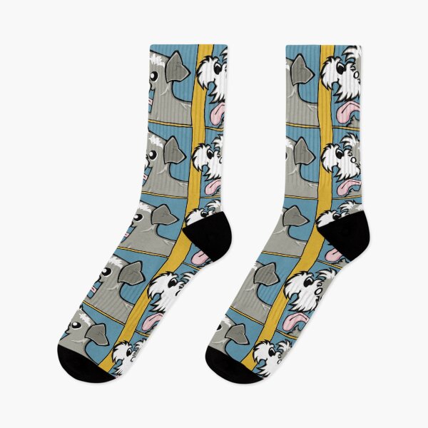 Item preview, Miniature Schnauzer - Salt and Pepper (Face) YELLOW BG designed and sold by TheChicken.