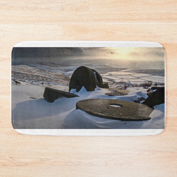 Item preview, Abandoned Millstones at Stanage Edge in Winter designed and sold by chrisdrabble.