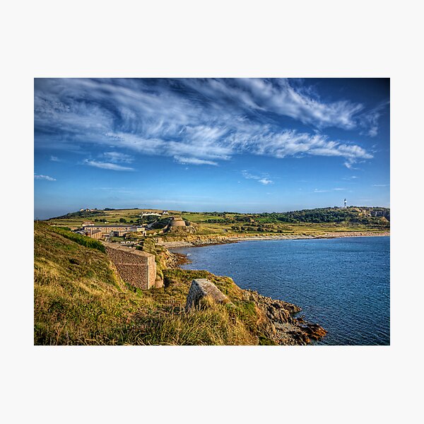 Braye and the Arsenal from Roselle - Alderrney Photographic Print