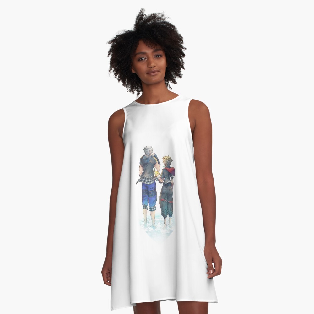 Vista previa del artículo con la obra «Vestido acampanado», diseñado y vendido por Rikotrash.