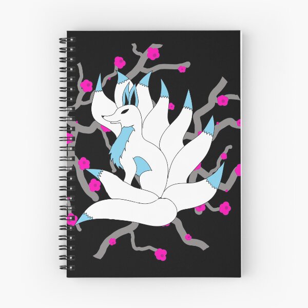 Item preview, 9 tail kitsune fox with light blue designed and sold by FloWynn.