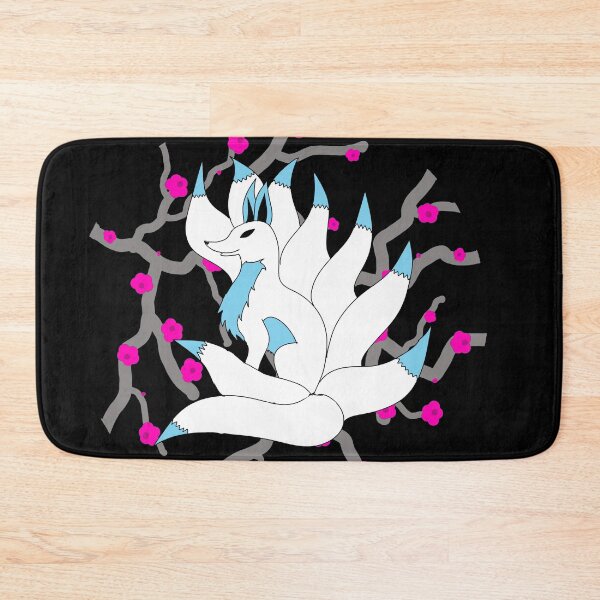 Item preview, 9 tail kitsune fox with light blue designed and sold by FloWynn.