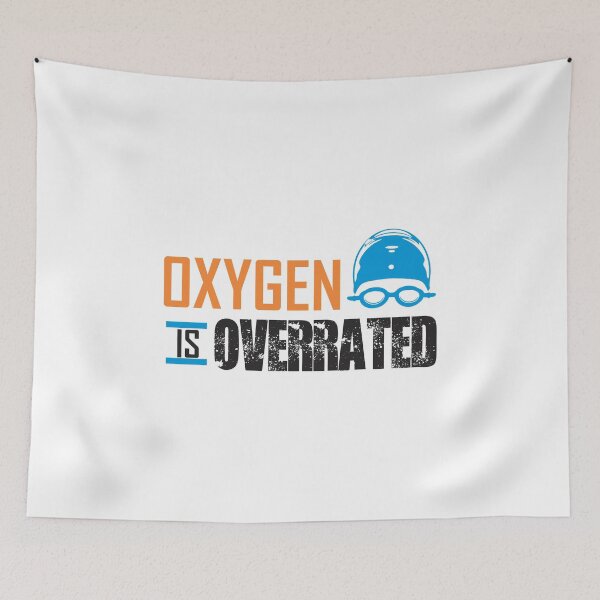 Item preview, Oxygen is Overrated Swim Team funny gift for men women kids designed and sold by hadleydesigns.