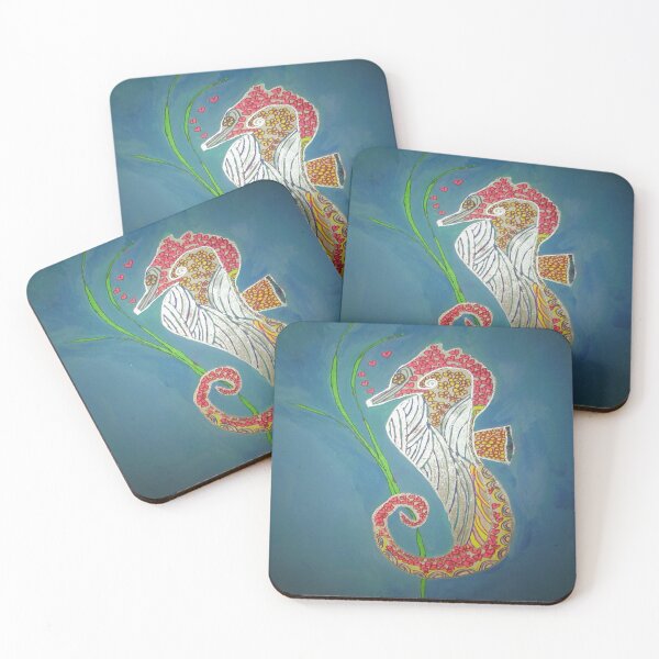 Item preview, Seahorse Zentangle Original Painting designed and sold by Missy69.