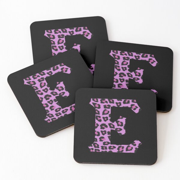 Item preview, Purple Letter E Leopard Cheetah Monogram Initial designed and sold by SqueakyRicardo.