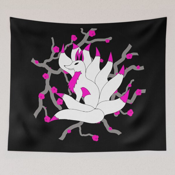 Item preview, 9 tail fox with pink designed and sold by FloWynn.