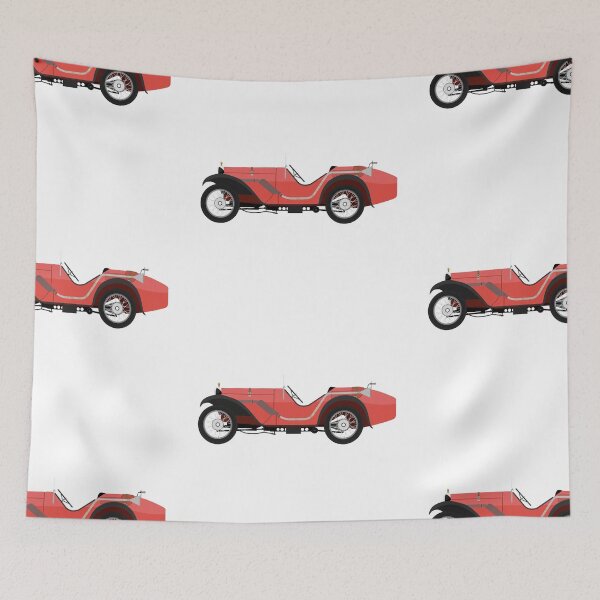 Aperçu de l'œuvre Voiture de sport Austin 7 « Ulster » (rouge) créée et vendue par JHMimaging.