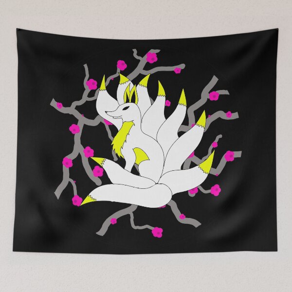 Item preview, nine tail fox with yellow designed and sold by FloWynn.