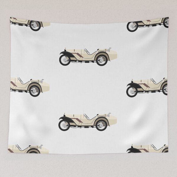 Aperçu de l'œuvre Voiture de sport Austin 7 'Ulster' (crème) créée et vendue par JHMimaging.