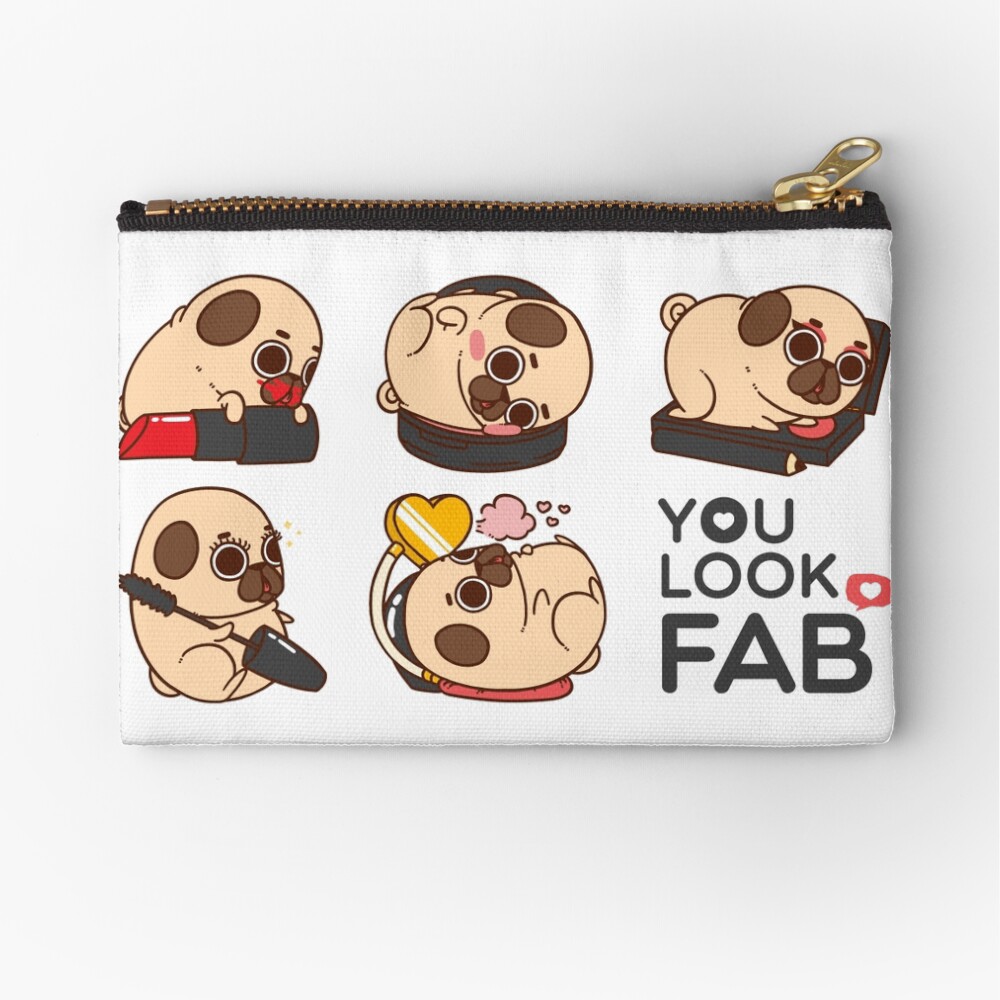 You Look Fab! -Puglie Zipper Pouch