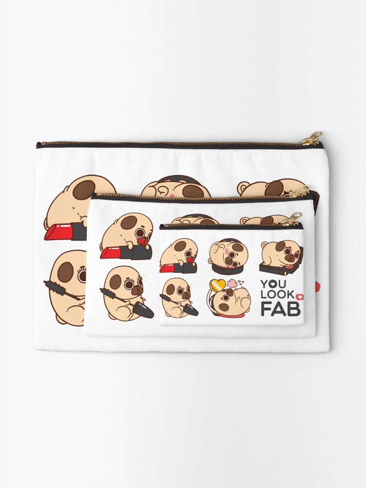 Alternate view of You Look Fab! -Puglie Zipper Pouch