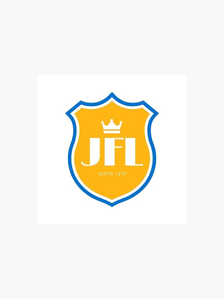 "yellow football league logo" Sticker for Sale by saurabh123 Redbubble