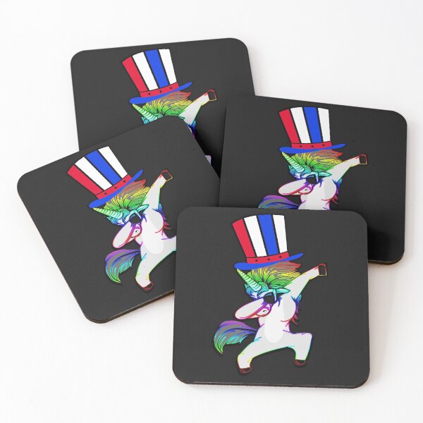 Item preview, Freedom Celebration Funny Dabbing Unicorn July 4th  designed and sold by WelderSurgeon.