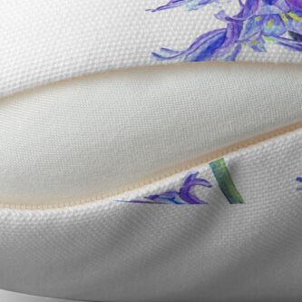 Alternate view of Bluebell flowers watercolour Throw Pillow