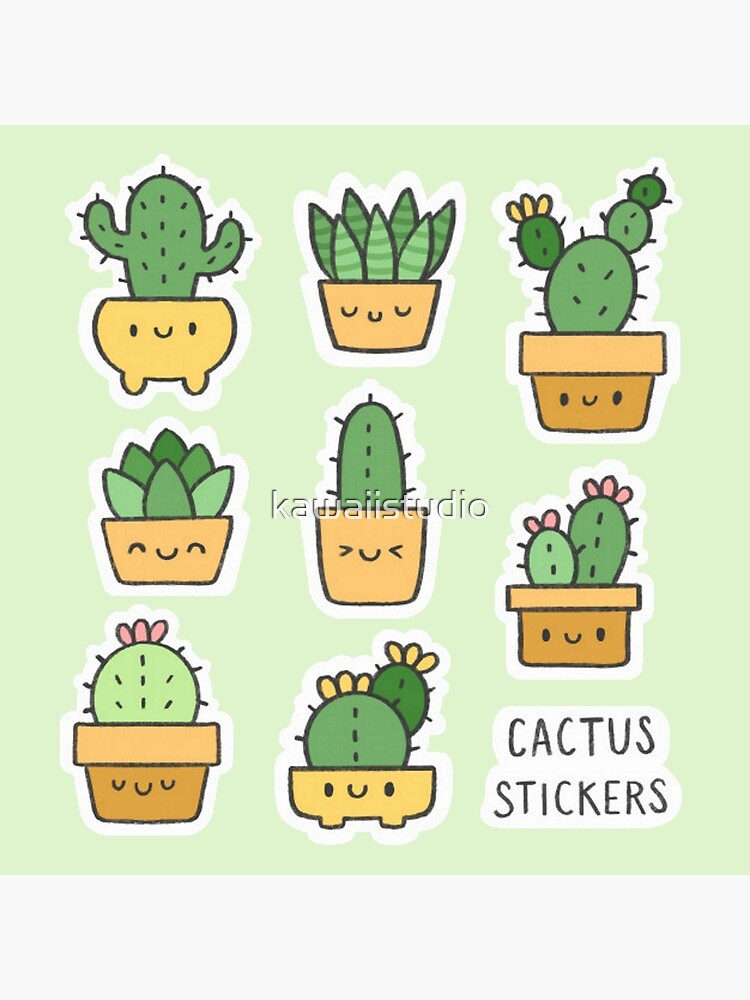 Cactus Stickers\