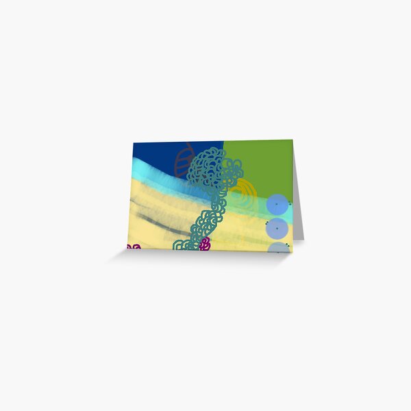 Blue Fusia Greeting Card