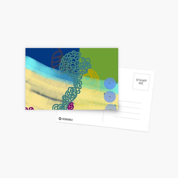 Blue Fusia Postcard