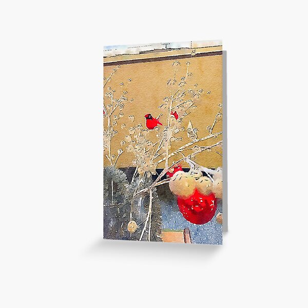 Christmas Cardinal Greeting Card