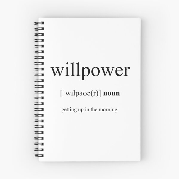 Item preview, Willpower Definition | Dictionary Collection designed and sold by Designschmiede.