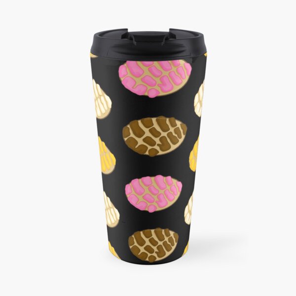 Black Latinx Concha Mexican Bread Pan Dulce Travel Mug