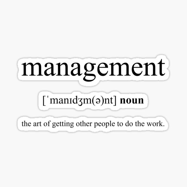 management-definition-dictionary-collection-sticker-for-sale-by