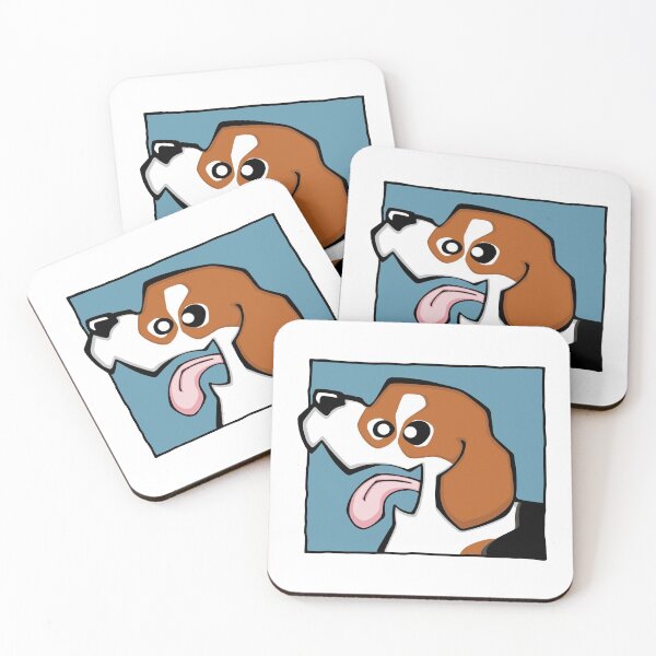 Item preview, Beagle - Tricolour (Face) WHITE BG designed and sold by TheChicken.