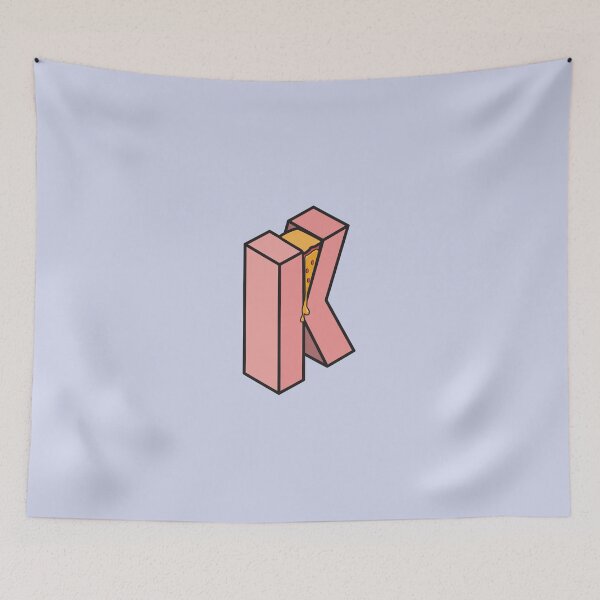 Item preview, Letter K with pizza designed and sold by sierraford.