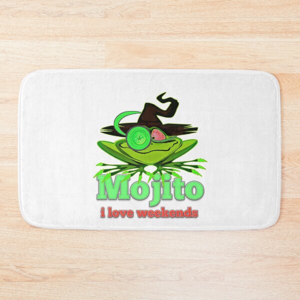 Item preview, Funny frog with lime eye patch Mojito  love weekends  designed and sold by vibeno1.