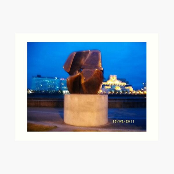 Sculpture: Henry Moore: Interlocking forms -(180511)- digital photo Art Print