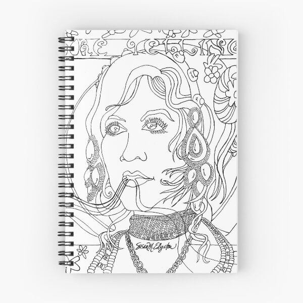 Item preview, Woman Speaking or Singing in Black and White designed and sold by WatersEdgeGal.