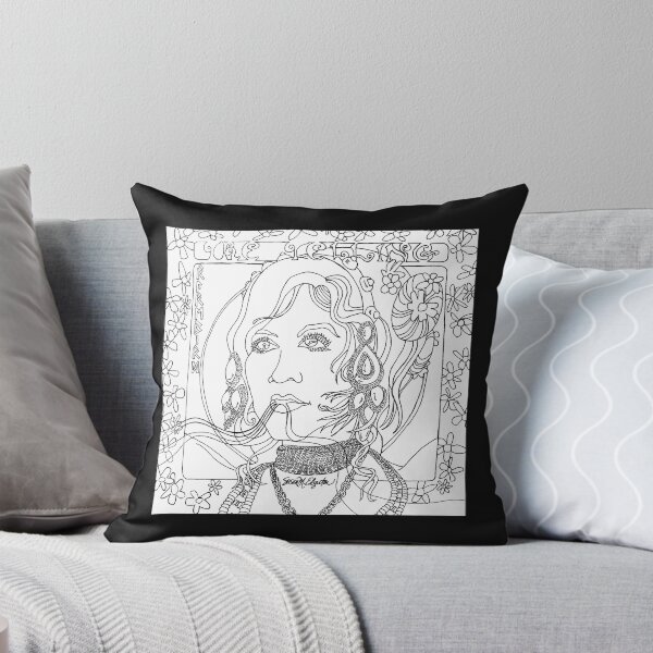 Item preview, Woman Speaking or Singing in Black and White designed and sold by WatersEdgeGal.