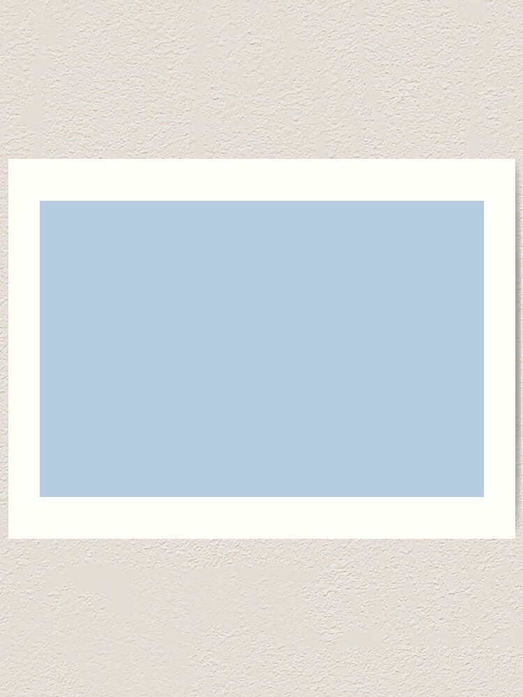 Pastel Baby Blue Sky Blue Spring Easter Blue Solid Color Inspired By Valspar Utterly Blue 4006 7b Art Print By Simplysolid Redbubble