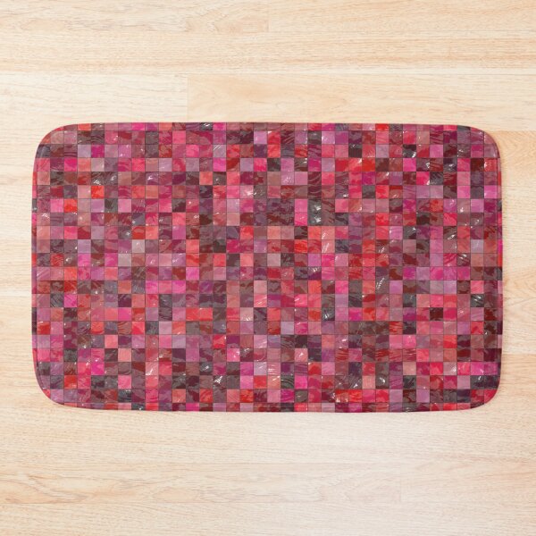 Item preview, Pink and Red Mosaic Pattern designed and sold by thesnowwhyte.