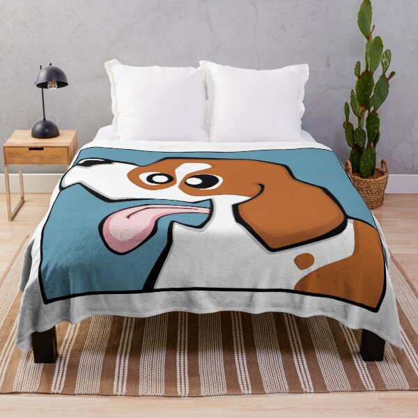 Item preview, Beagle - Red and White (Face) WHITE BG designed and sold by TheChicken.