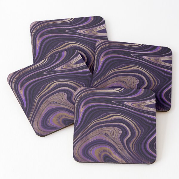 Item preview, Agate Texture - Purple/Black/Gold designed and sold by GwenAguilar.