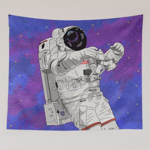 Item preview, HYPEBEAST SPACEMAN FLOATING IN SPACE WITH SUPREME SPACE SUIT designed and sold by durkstars.