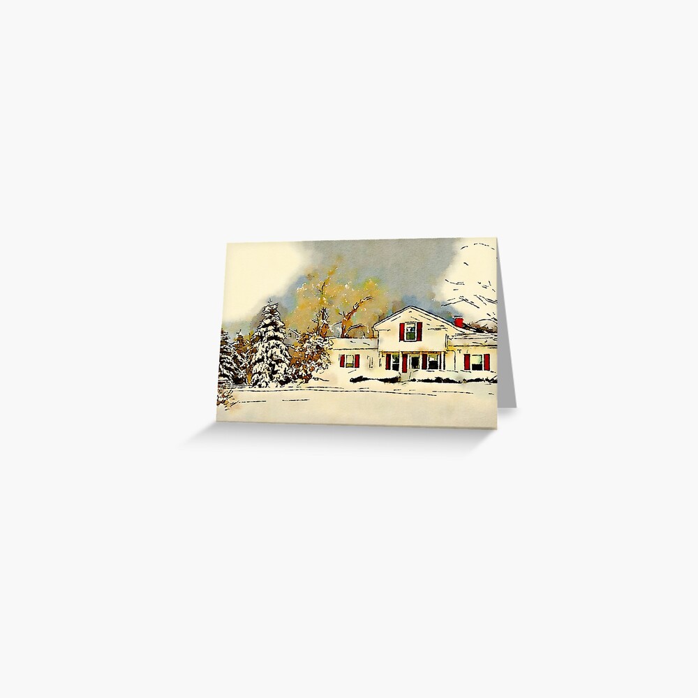 Christmas in the Country Greeting Card