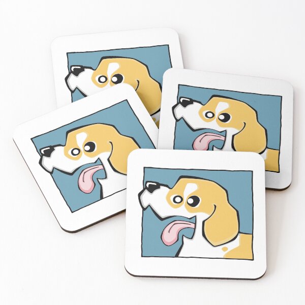 Item preview, Beagle - Lemon and White (Face) WHITE BG designed and sold by TheChicken.