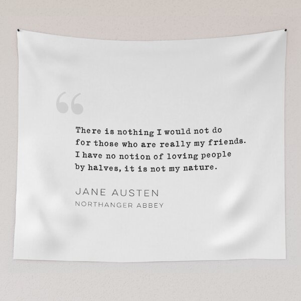 Item preview, Jane Austen Quote from Northanger Abbey designed and sold by wisemagpie.