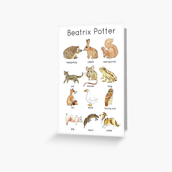 Beatrix Potter ID Greeting Card