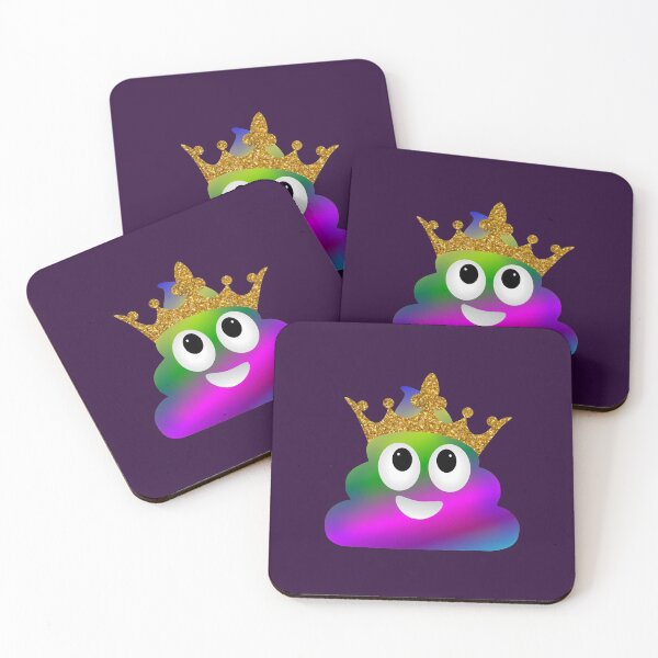 Item preview, Rainbow Emoji Poop Princess Crown designed and sold by ChicoryJunction.