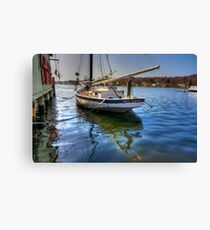 The Sloop Nellie at Mystic Canvas Print