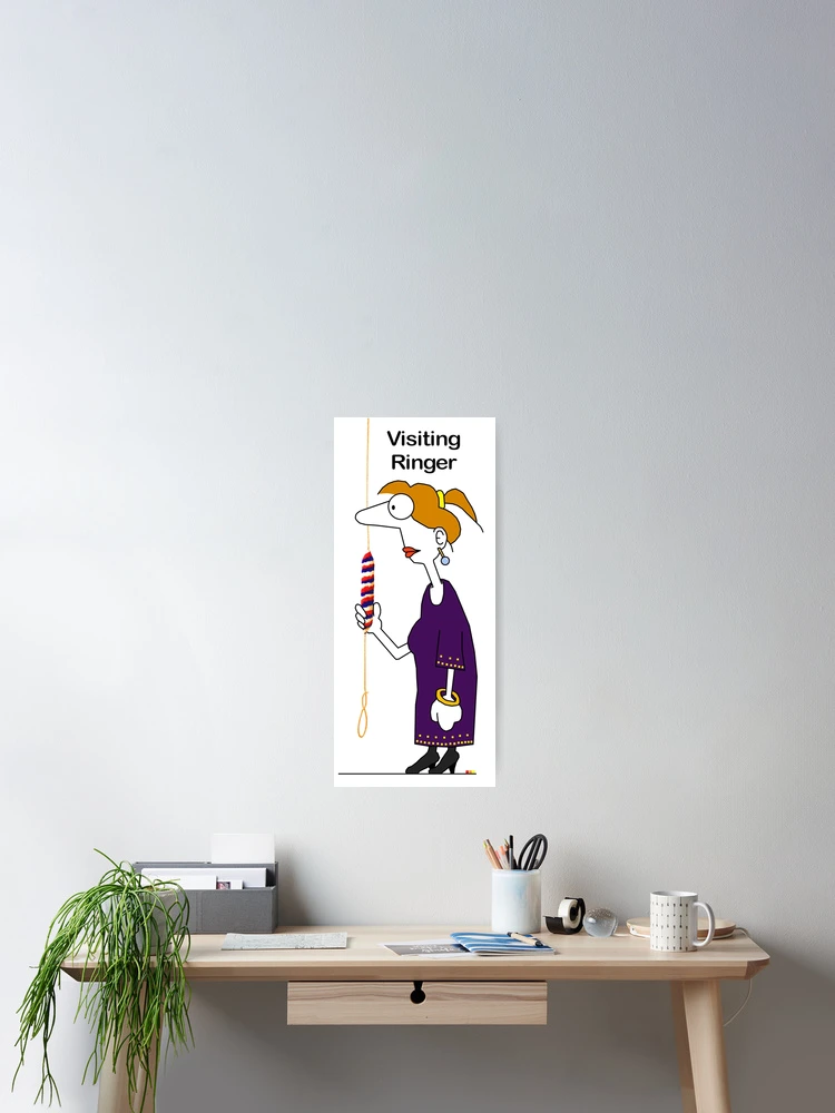 Thumbnail 2 of 3, Poster, Bell Ringing Visiting Ringer designed and sold by Grandsire.