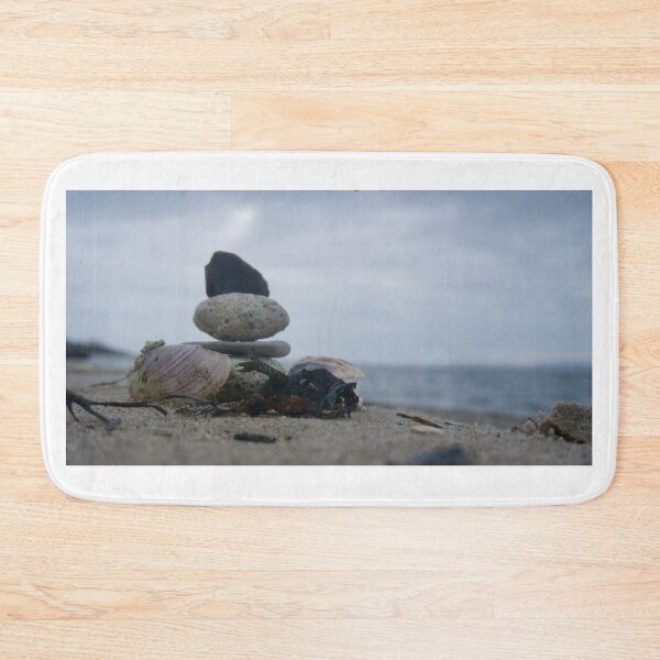 Item preview, Closeup stone stacking on the beach designed and sold by beachbyehlers.