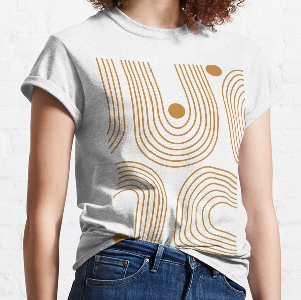 Item preview, Circles and Curved Lines in Goldenrod designed and sold by JuneJournal.